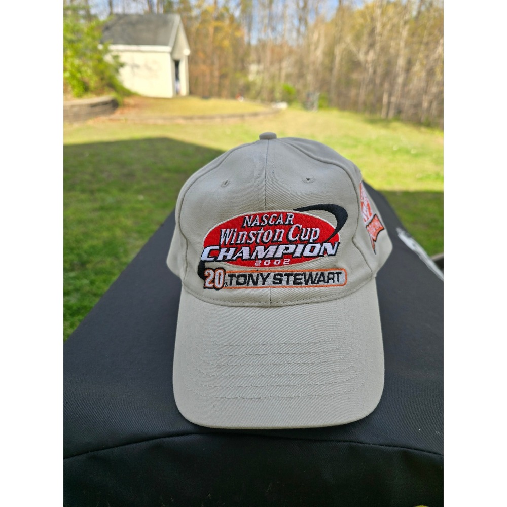 Chase Authentics Tony Stewart NASCAR 2002 Winston Cup Champion Hat‎ Khaki Mens